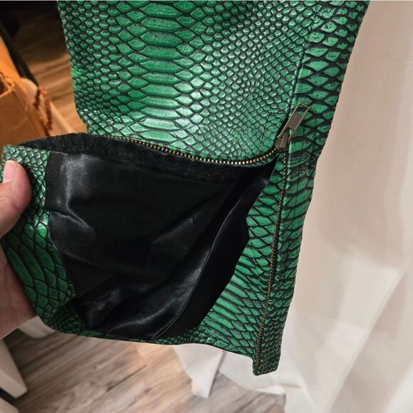 Flauce SUPER-SLIMEY CARGO pants size 36 like new rare find! 100% Cowhide leather - Picture 15 of 15